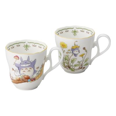Кружки Noritake «Мой сосед Тоторо» из костяного фарфора, безопасные для микроволновой печи (Пара) 375 куб. см (4924-37LTP97855)