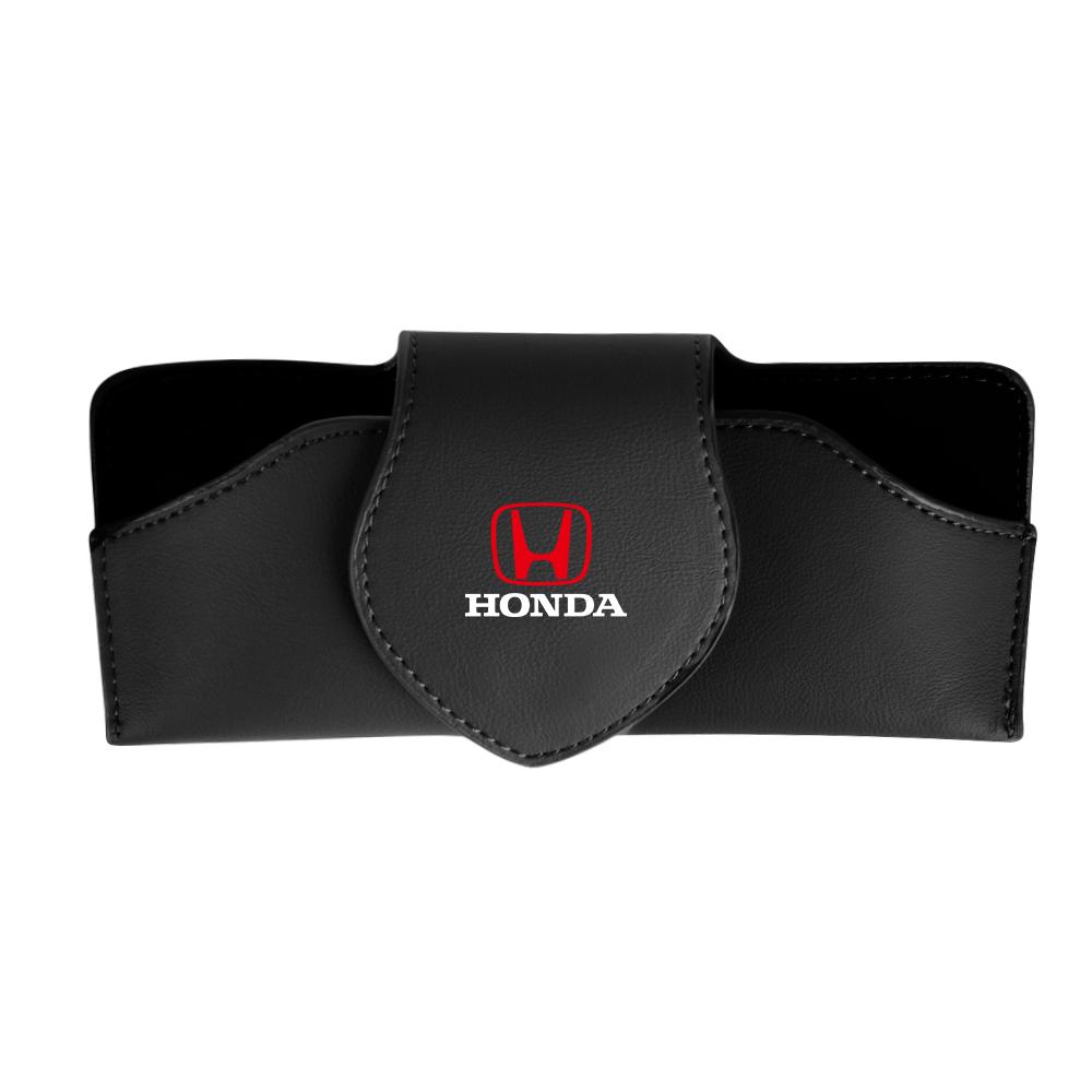 ARD1 Car Sun Visor Glasses Clip Case Sunglasses Storage Box Organizer Card Holder For Honda Fit Accord Mugen CITY CIVIC Jazz Odyssey