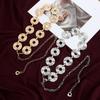 Luxury Circular Belt Adjustable Waist Belt Versatile Chain Waistband For Women