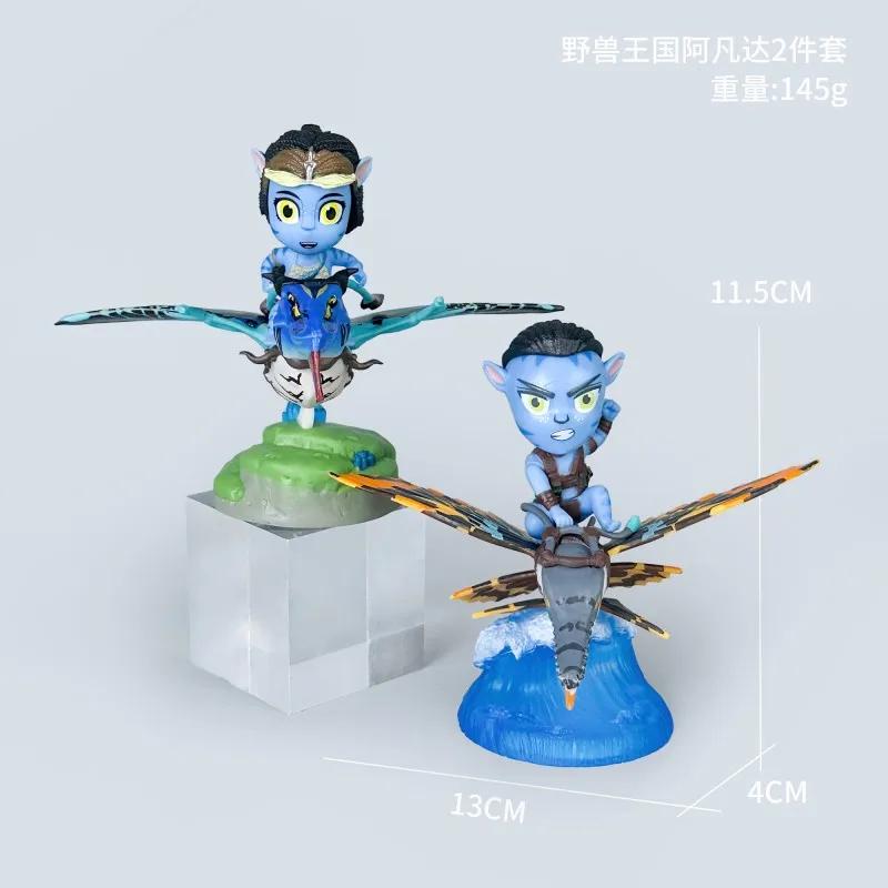 Милая Фигурка Джейка Салли и Нейтири из Аватара 2, ПВХ, 12 см - Коллекционные Игрушки с Персонажами Аниме для Фанатов, Детей, Взрослых, Украшение для Дома