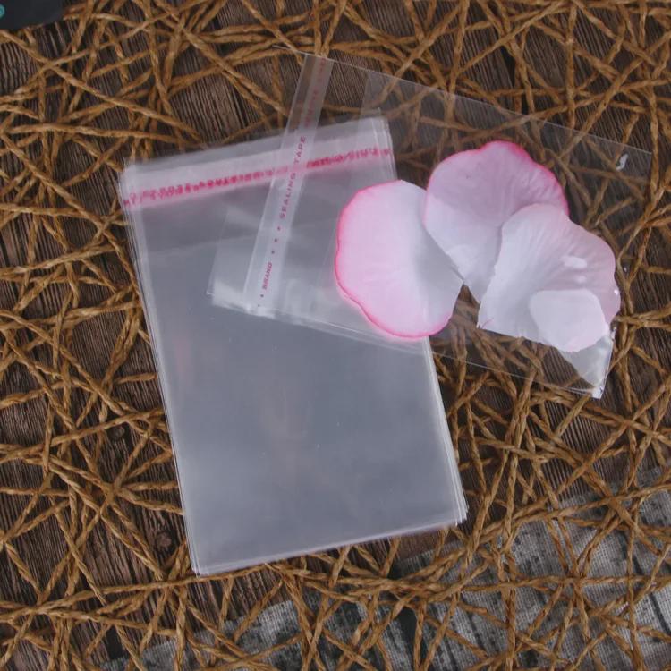 Детская одноразовая сумка для маски - самоклеящаяся прозрачная 11 см 6-дюймовая фотосумка