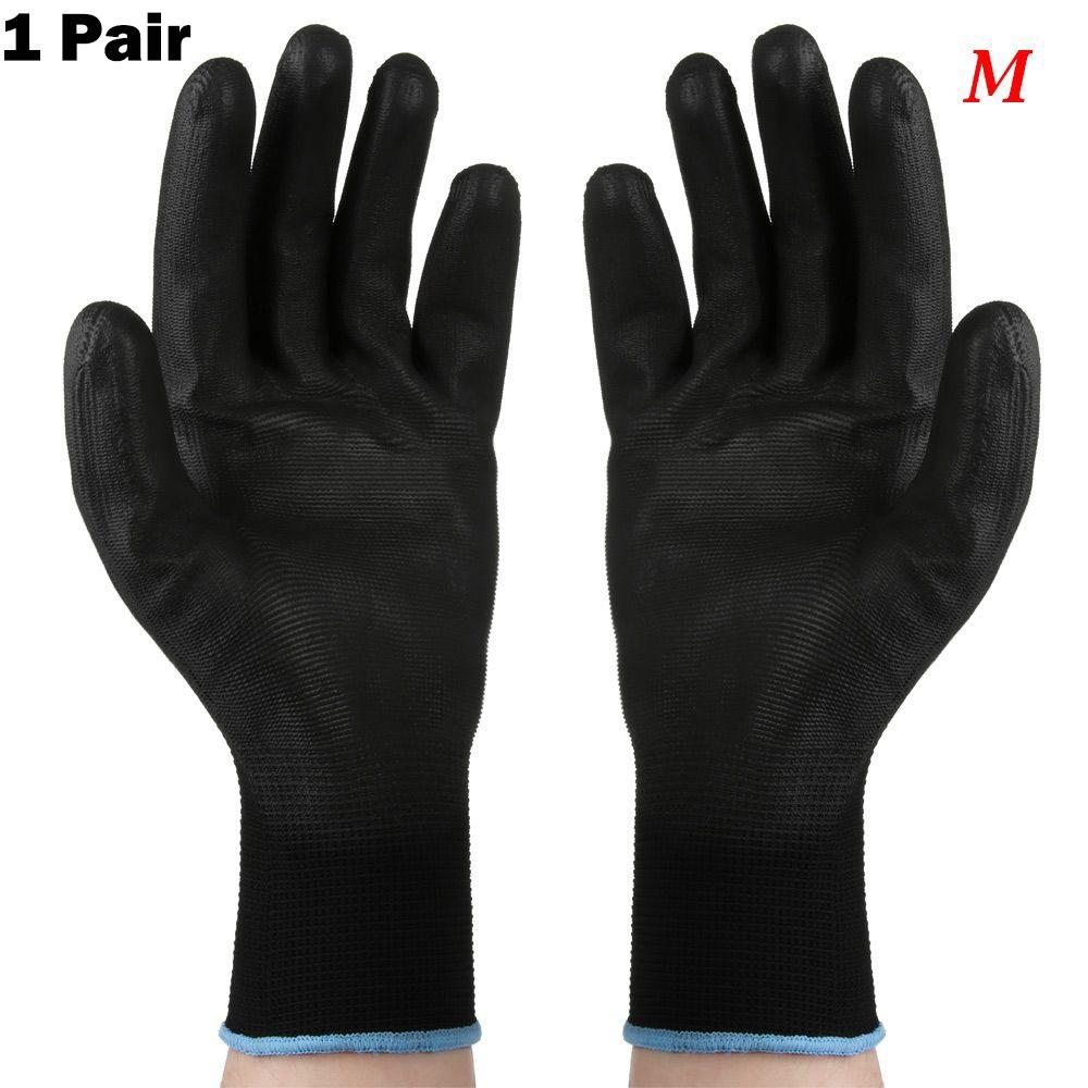 1/6 Pairs Anti-static Nylon PU Work Gloves Polyurethane Coated Labor Protection