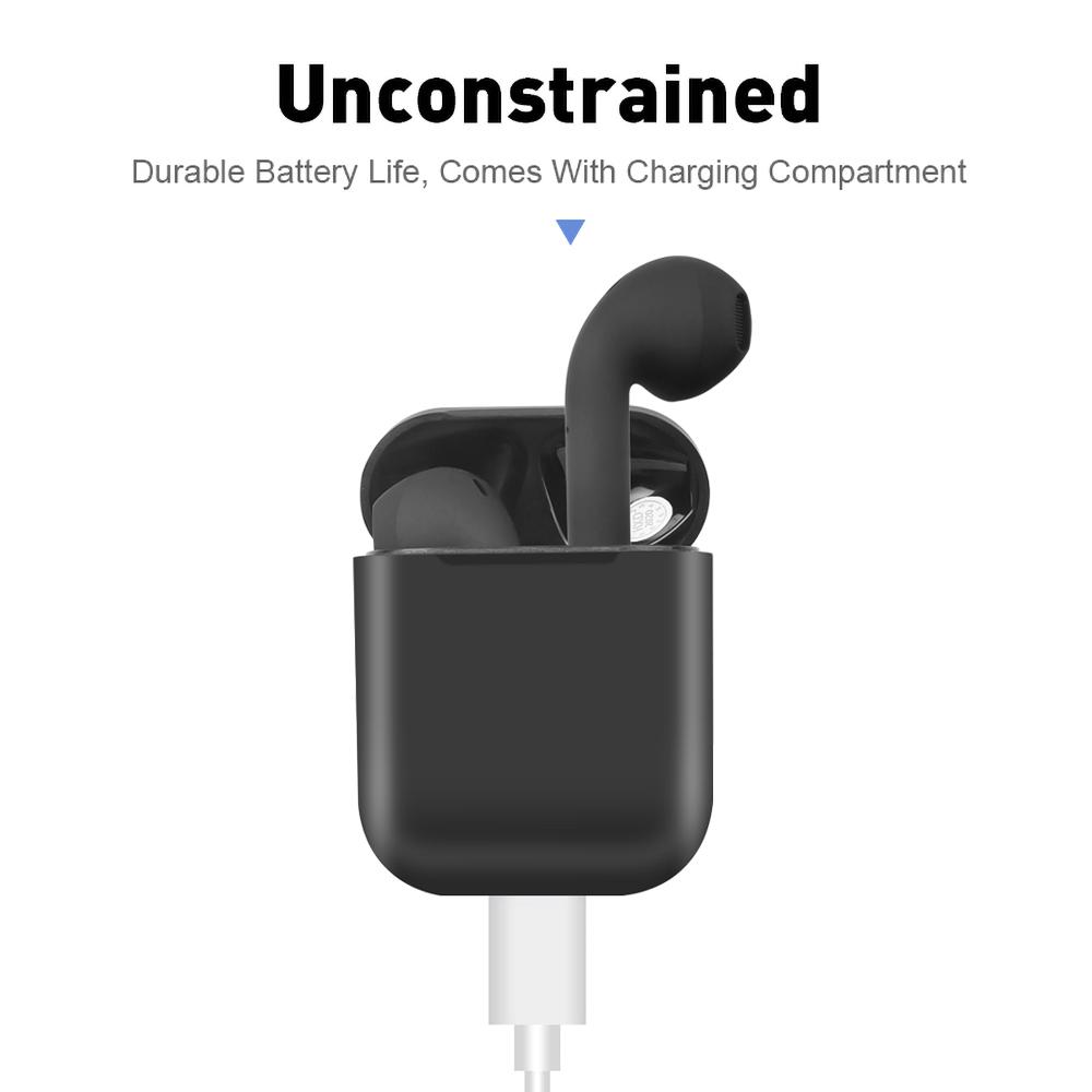 TWS Inpods12 Беспроводные наушники Bluetooth 5.0 Спортивная гарнитура Наушники HIFI Стерео Музыка Беруши Сенсорное управление Наушники-вкладыши для Iphone Android