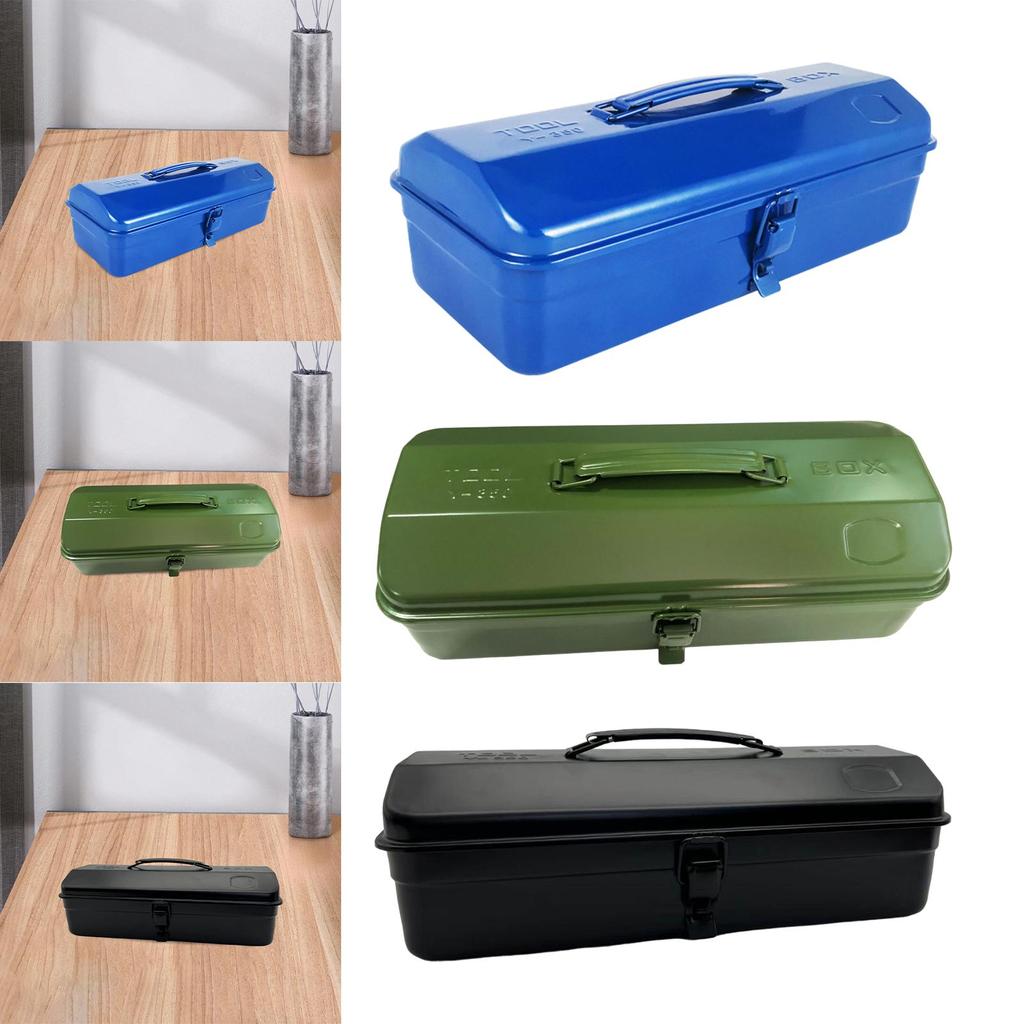 Iron Tools Box Portable Lockable Electrician Workshops Lock Buckle Tool Chest Tool Case