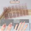 Floristic Gel Nail Stickers 14Strips Nail Art Stickers Gel Nail Polish Strips  DIY Nail Art Making