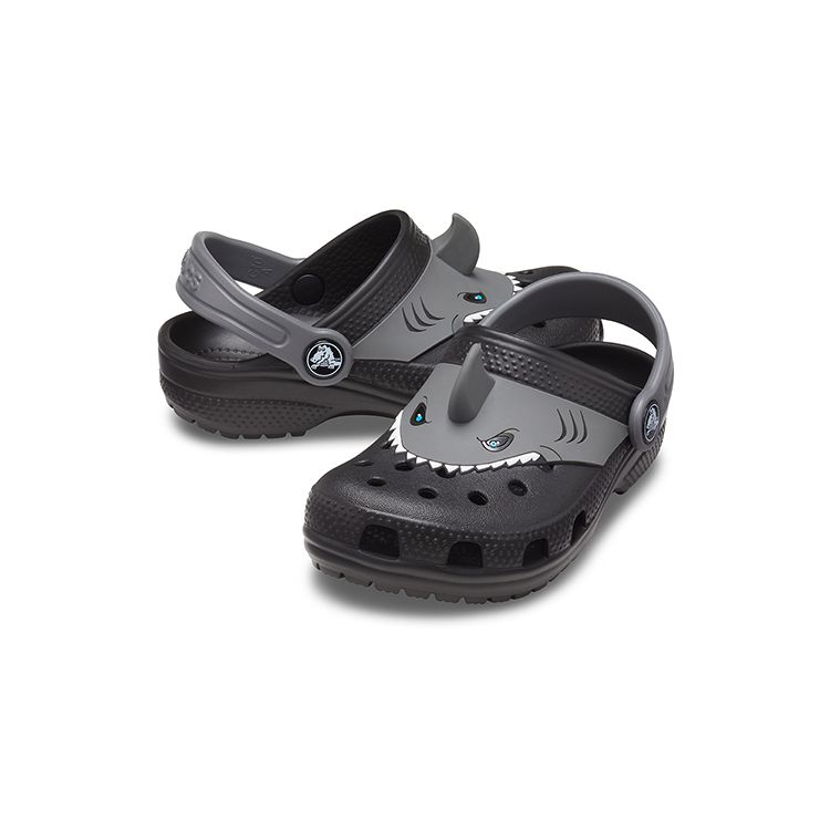 Crocs Fun Lab Classic I Am Shark Сабо Детская обувь Серый 207072-001