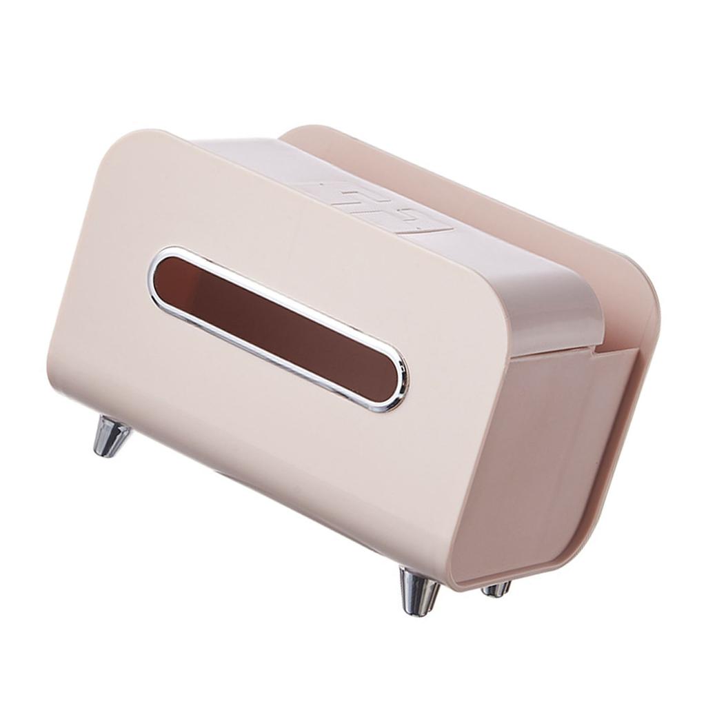 Настольная коробка для салфеток Многофункциональный диспенсер для хранения салфеток с держателем для телефона Пульт дистанционного управления