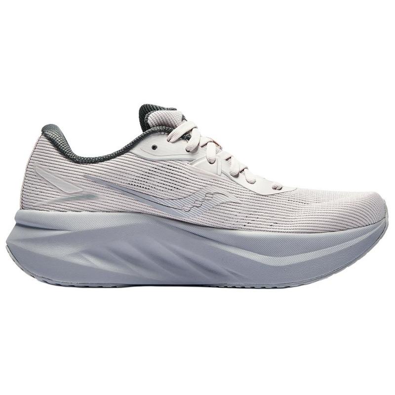 SAUCONY TIDE 3 женские низкие беговые кроссовки серо-фиолетовые нейлоновая пластина удобные нескользящие прочные S18241-1