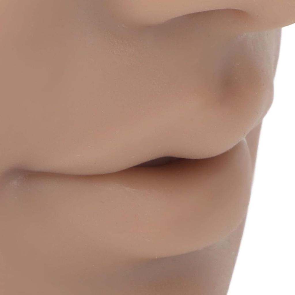 Силиконовая модель для пирсинга, Модель лица для пирсинга с ртом, Гибкая для салонного обучения, Практики пирсинга, Инструменты, Мягкая имитация модели носа, Многоразовая