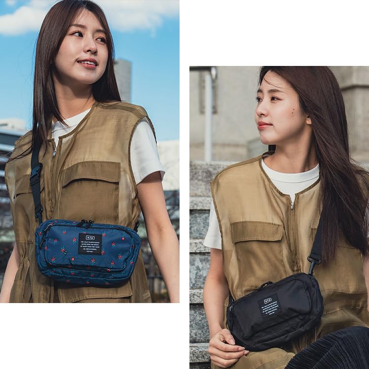 KiU 300D Front Pocket Mini Shoulder and Perfect for Outdoor and Bag, Water-Repellent Waterproof, Activities, Festivals, Casual, Cute, Stylish, Unisex,