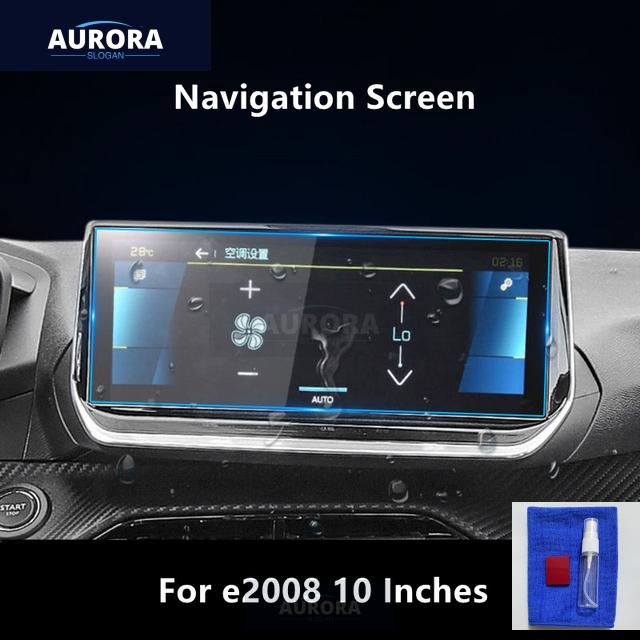 Для PEUGEOT 2008/e2008 20-22 Прозрачная защитная пленка из ТПУ для экрана навигации Защита от царапин Аксессуары Пленка Модификация