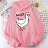 Cute Duck Hoodie Fashion Printing Women's Casual Pullover Hoodies Winter Autumn Sweatshirt Teenager Hoodie