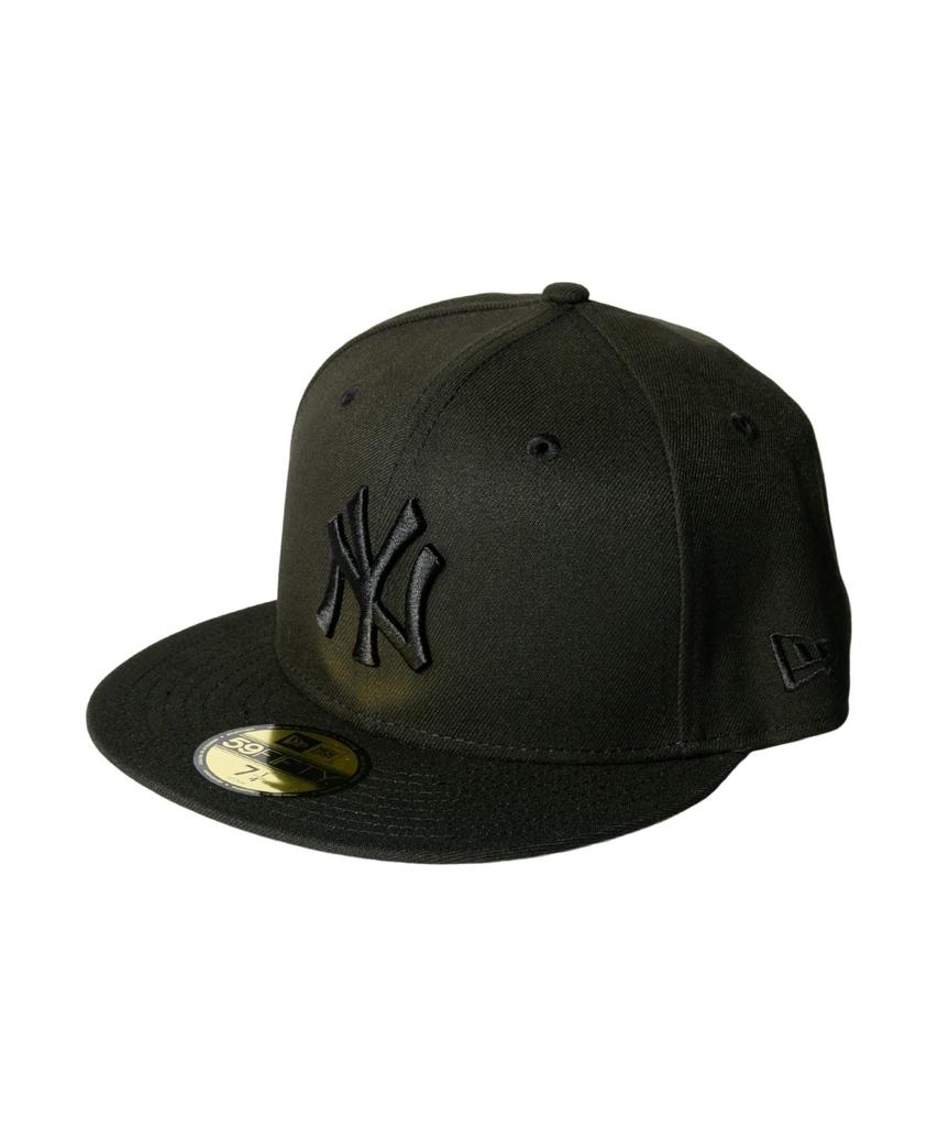 New Era 59FIFTY 11591128 MLB Нью-Йорк Янкис Приталенная кепка Черная на Черном Размер 7 3/8 (58,7 см) Бейсбольная кепка