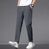 Эластичные повседневные брюки мужские спортивные брюки мягкие укороченные брюки мужские свободные прямые брюки мужские