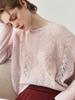 Loose Velvet Cashmere Sweater: 2025 Autumn/Winter Round Neck Hollow Knit Women's Cardigan