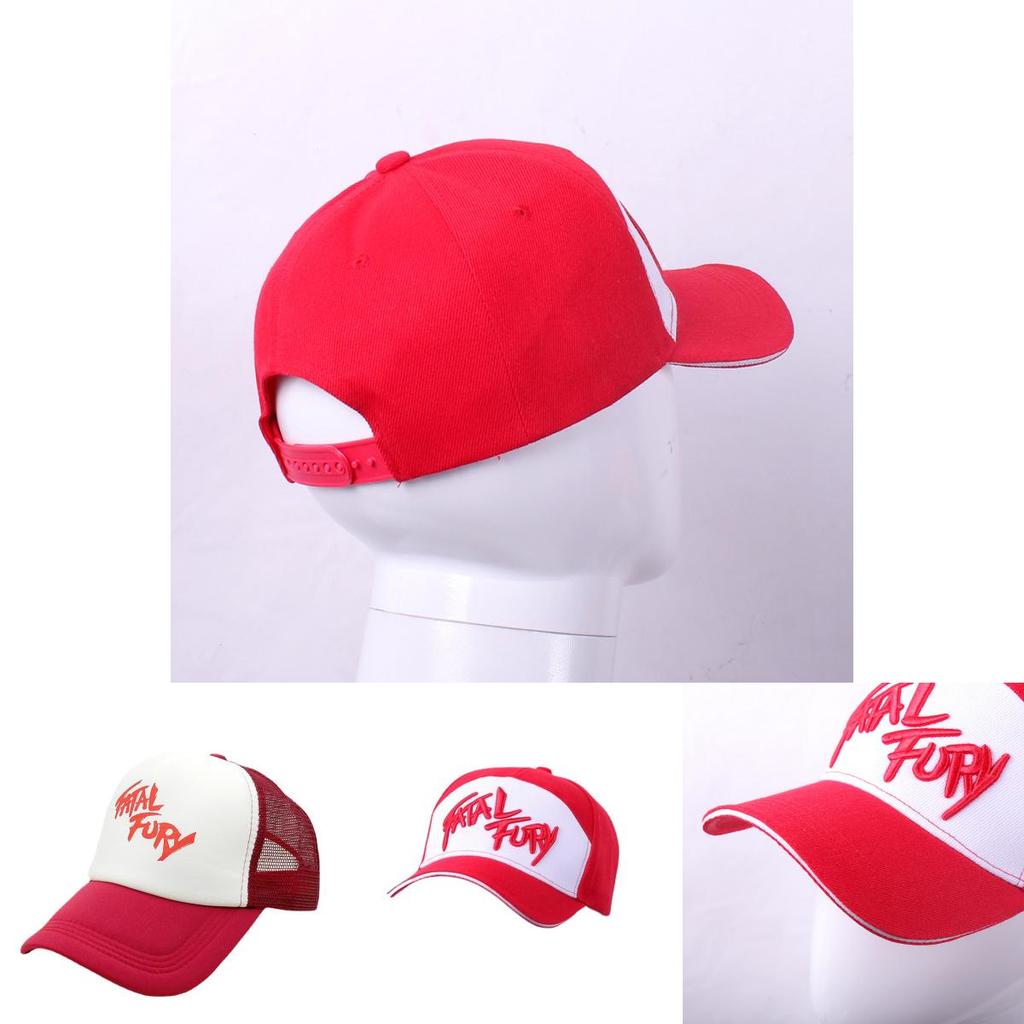 Хлопковая бейсболка с вышивкой серии Fatal Fury Terry Bogard для повседневной носки