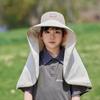 Big Brim Kids Sunscreen Hat Extended Shawl Children Beach Cap Quick Dry Baby Fisherman Hat Baby