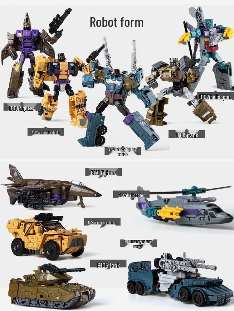 Трансформирующийся Девастатор Предакинг 5-в-1 Игрушечный Робот Экшн-фигурка для Детей