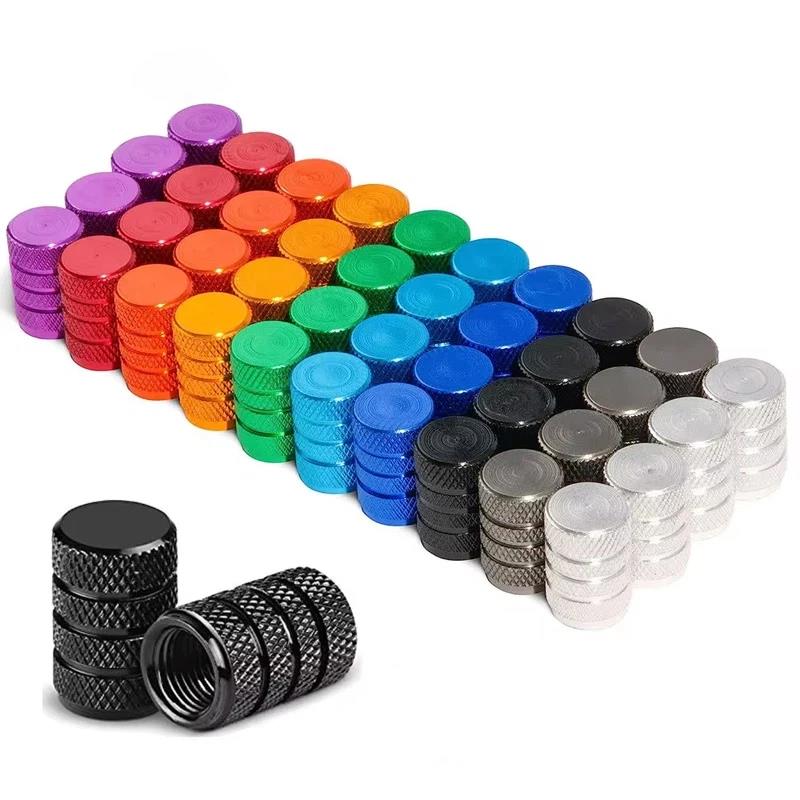 4Pcs Aluminum Alloy Car Wheel Tire Valve Caps Anti Dust Auto Tyre Air Valve Stem Covers Universal Car Accessories Valve Stems 1