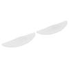 1 Pair Silicone Eyelash Perming Curler Pads Sparkle Clear White Reusable Soft Lash Lift Rods with