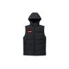 Comprehensive Training Series Patchwork Pattern Full Print Logo Embroidered Hooded Down Vest Men Vest Black 152247918-3
