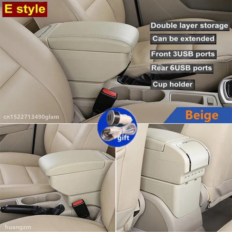Universal Car Armrest Box Universal Center Centre Console Armrest Large space Central Store Content box with cup holder ashtray