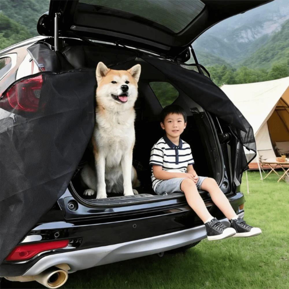 Insect Proof Magnetic Car Trunk Mosquito Net Car Tailgate Mesh Curtain Self Driving Tour