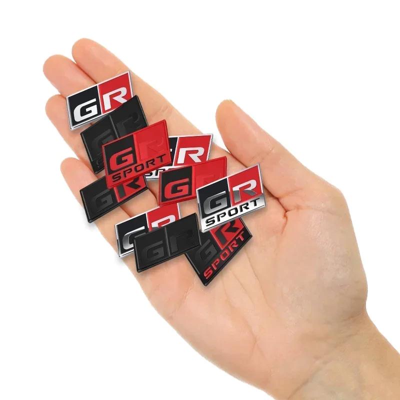 3D алюминиевая наклейка на автомобиль Логотип-эмблема GR SPORT Значок Декор окна и кузова автомобиля Для Toyota Corolla C-HR RZ RC RS Prius Аксессуары