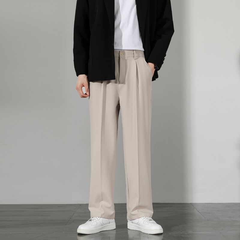 Мужские повседневные брюки свободного покроя 5XL, офисная официальная одежда, пиджаки, брюки для мужчин, уличная модная одежда, прямые брюки