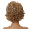 European and American Women Natural Looking Short Wig Front Lace Heat Resistant Synthetic Curly Wavy Wigs for Everyday Life