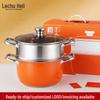 Thickened Stainless Steel Multifunctional Soup Pot for Induction Cookers - Large Capacity