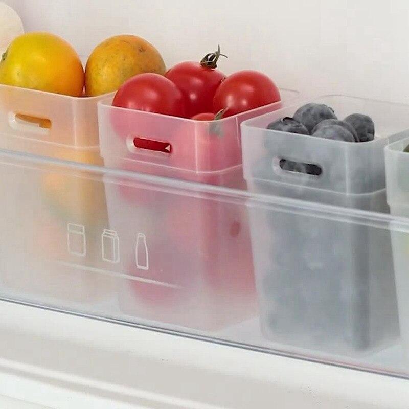 2 шт., ящик для хранения, держатели для хранения, кухонный органайзер, стеллаж для хранения холодильника, морозильник, износостойкий пластиковый контейнер