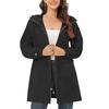 Rain Jacket for Women Waterproof with Hood Active Outdoor Long Rain Coats Packable Raincoat Lightweight Windbreaker