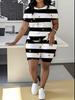 Color Flower Ladies Casual Suit Short Sleeve Shorts 1D Digital Panda Printing Fashion T-Shirt Set