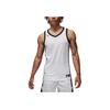 Jordan SS24 Dri-Fit V-образный вырез пуловер с логотипом принт прямой крой без рукавов баскетбольная майка мужская майка Team-White HF0523-106