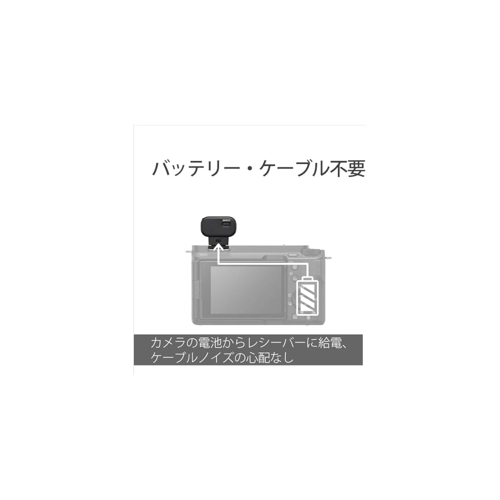 SONY Wireless Microphone for Cameras (2 Microphones + Receiver + Charging Case) - Ideal for Indoor and Outdoor Vlogging, Live Streaming, Video Intervi