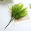 Artificial Plant Non-fading Artificial Greenery Realistic Plastic Ferns Green Leaves Fake Plant for Home Decoration