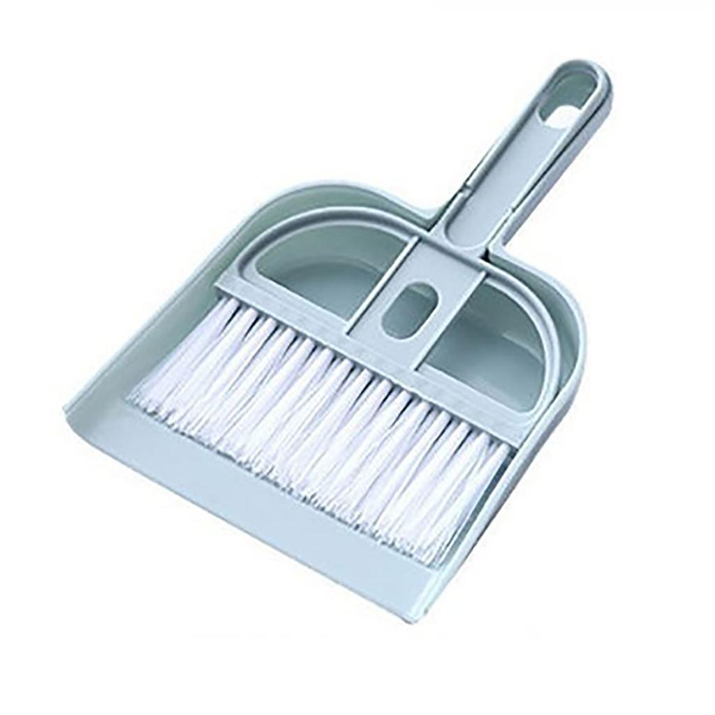 Mini Broom and Dustpan Set PP Desktop Cleaning Brush with Small Dust Pan for Desk Housekeeping