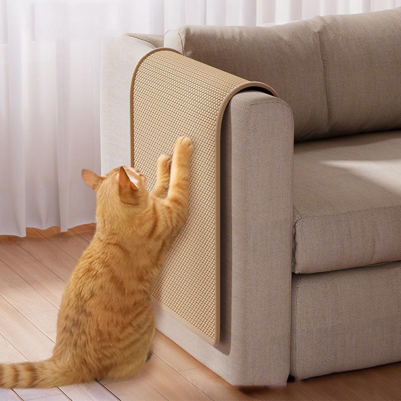 Прочные сизалевые коврики для царапания кошек, настенные коврики для кошек, коврики для царапания дивана, наклейки на стену в виде когтеточки, игрушки для кошек, аксессуары для домашних животных