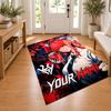 Chainsaw Man Custom Name Personalized Rug Non‑Slip Doormat Floor Carpet Housewarming Birthday Gift for Family Friends