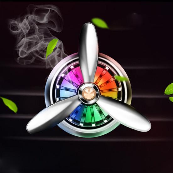 Автомобильные духи, простая установка, свежий аромат, форма пропеллера, автомобильный вентилятор, ароматерапия для автомобиля