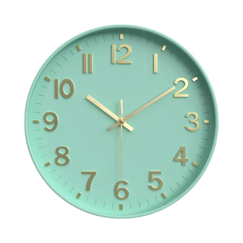 [12 дюймов 30 см] Модные бесшумные нетикающие настенные часы, креативные трехмерные цифровые настенные часы для гостиной и спальни