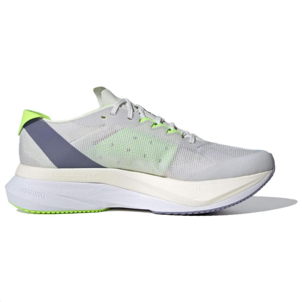 Adidas Adizero Boston 12 White Royal Lucid Lemon Мужские кроссовки Crystal-White Royal-Blue IE8493