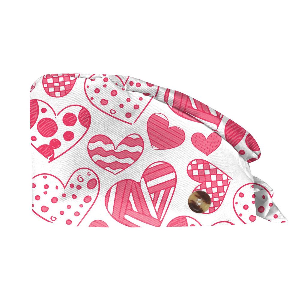 Модная шляпа с принтом ко Дню святого Валентина, повседневная, стираная, кепка-мешок