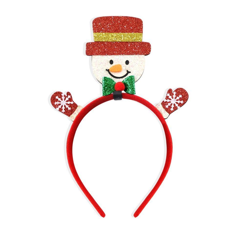 Snowman Reindeer Christmas Headbands Cute Merry Christmas Decorations  Party Favors