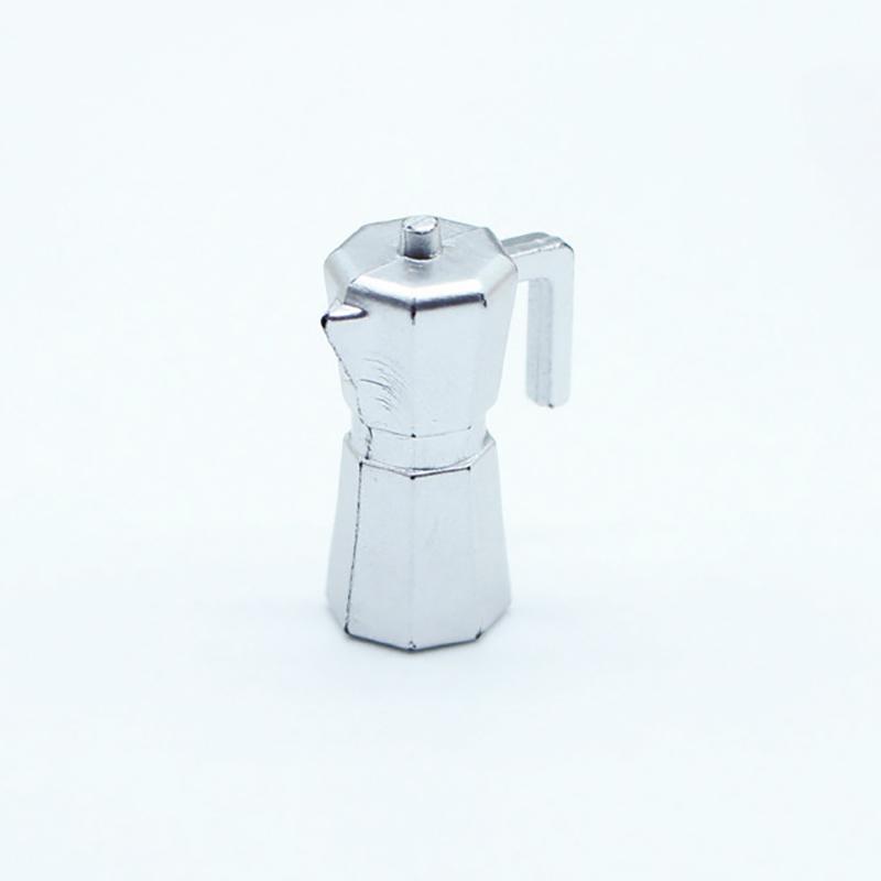 Dollhouse Grid Space Mini Coffee Pot Micro Scene Model Diy Kitchen Family Toy Doll Girl Gift Dollhouse Furniture Accessories