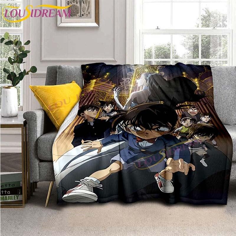 Detective and Thief Conan Blankets Classic Anime Flannel Blankets Sofa Throw Blanket Children Adult Gift Travel Camping Blankets