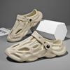Fashion Shevalues Summer New Hollow Sandals For Men Outdoor Fashion Hole Clogs Slippers Men Non-slip Garden Shoes Soft Sole Beach Slides