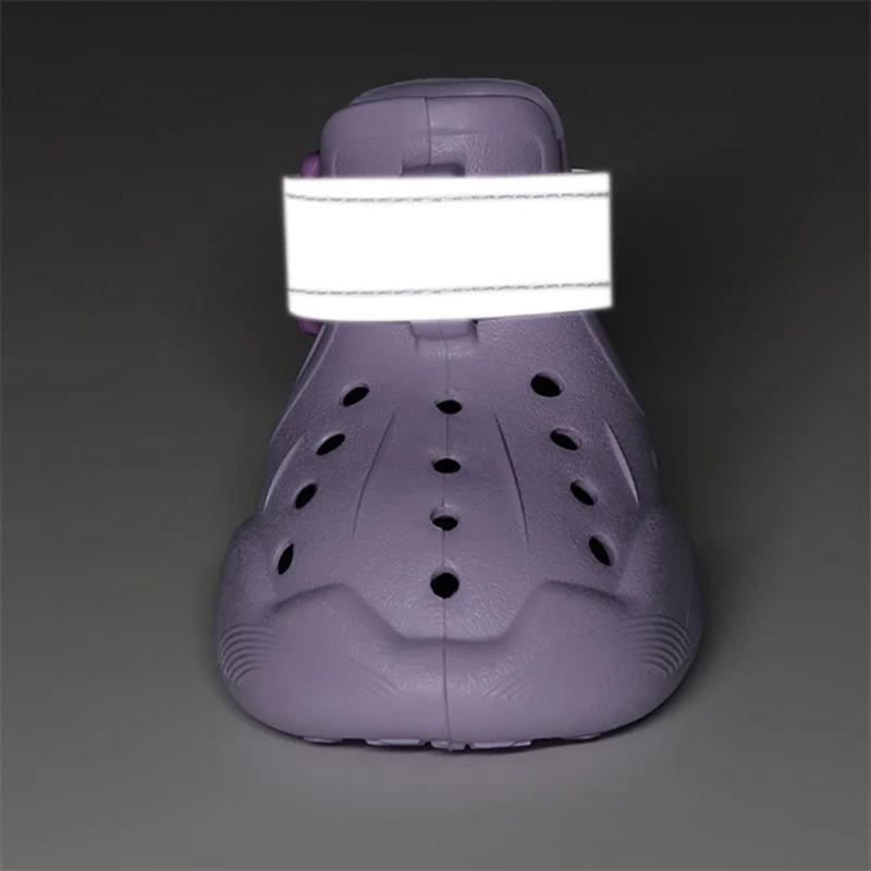 4 шт./компл. водонепроницаемая обувь для собак, летние сандалии для собак, противоскользящие сапоги из ЭВА для собак маленьких, средних и больших пород, для ходьбы и бега