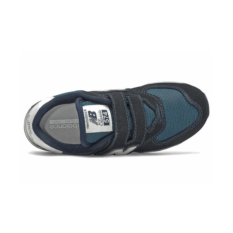 New Balance NB 574 Амортизация, Износостойкие Низкие Детские Беговые Кроссовки Черно-синие Дети Возраст 3-7 Лет PV574BD1